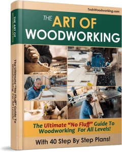 e-book cover -The art of woodworking guide